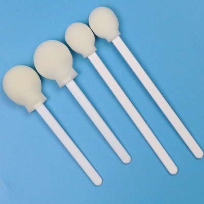 106 mm Bastão de borracha de papelão branco descartável Bastão de esponja de pirulito Bastão médico de espuma redonda Swab aplicador para pele anti-séptico