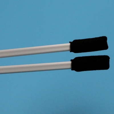 TX712 Lint Free Black Square Sponge Stick White Handle Rectangular Cleanroom Swab de espuma para limpeza de impressora