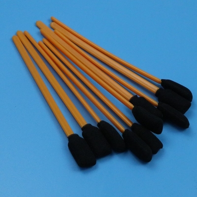 5" Lint Free Black Sponge Swab Orange Stick Rectangular Cleanroom Swab de espuma para limpeza de impressora
