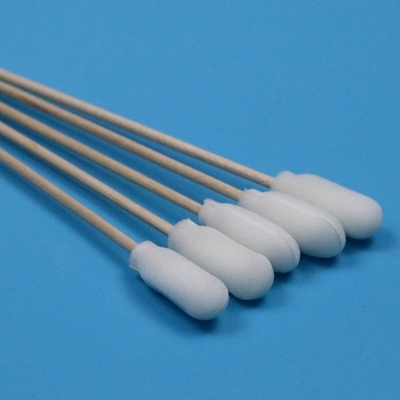 15cm Disponível de Madeira Esponja Esponja Esponja Espuma Médica Swab Applicator com algodão dentro