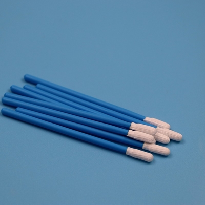 TX743 Lint Free Tricotado Pequeno ESD Swab de Sala Limpa Fábrica de Limpeza Polyester Swab Stick