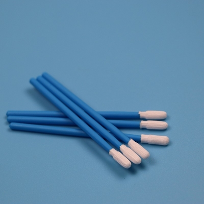 TX743 Lint Free Tricotado Pequeno ESD Swab de Sala Limpa Fábrica de Limpeza Polyester Swab Stick