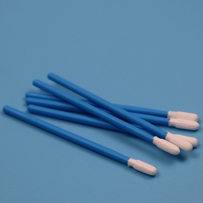TX743 Lint Free Tricotado Pequeno ESD Swab de Sala Limpa Fábrica de Limpeza Polyester Swab Stick