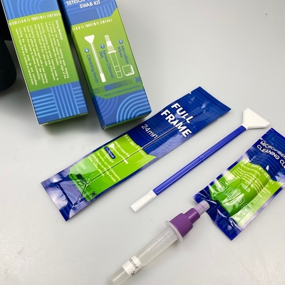 Kit de limpeza de sensor de câmera APS-C de 16 mm 3 em 1 Esfregões embalados individualmente Ferramentas de limpeza CMOS / CCD