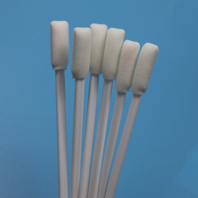 TX712 Lint Free White PP Stick 10mm Impressora de Esfregaço de Sala Limpa Rectangular Esfregaço de espuma ESD