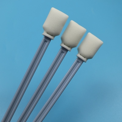 228mm Lint Free Blue Long Handle Rectangular Cleanroom Swab Impressora de grande formato Swab de espuma de limpeza
