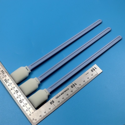 228mm Lint Free Blue Long Handle Rectangular Cleanroom Swab Impressora de grande formato Swab de espuma de limpeza