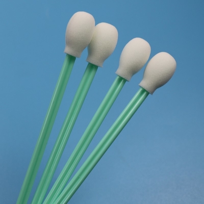 180mm Lint Free Extra Long Handle Round Sponge Cleanroom Swab Printer Limpeza Swab de espuma circular