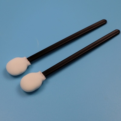 708 Lint Free Black Handle Circular Sponge Stick Swab de sala limpa Cuidados com o carro Swab de espuma Lollipop