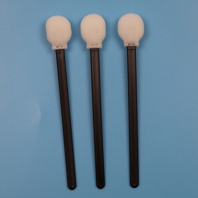 708 Lint Free Black Handle Circular Sponge Stick Swab de sala limpa Cuidados com o carro Swab de espuma Lollipop
