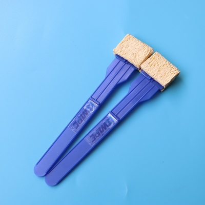 Aplicador de esfregaço de espuma de celulose medicinal de esfregaço rectangular de alta absorção