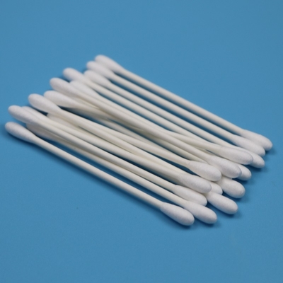 CA-002 Qtips de duas extremidades ecológicas de limpeza industrial de algodão de baunilha de sala limpa de algodão