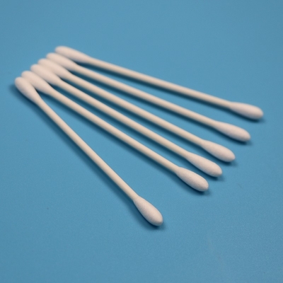 CA-002 Qtips de duas extremidades ecológicas de limpeza industrial de algodão de baunilha de sala limpa de algodão