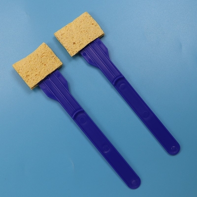 Amostragem de superfície ambiental de alta absorção Esfoliação de esfregões de celulose Esfregão de esponja montada para laboratório