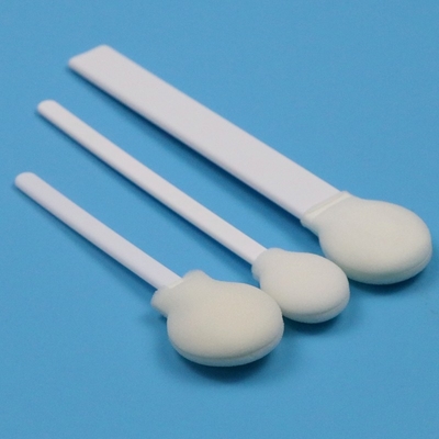 108mm Bastão de PP Branco descartável 30mm Cabeça Redonda Grande Bastão Esponja Circular Médica Swab de espuma aplicador