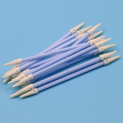Esponja pontiaguda de punho duplo de punho azul Esponja detalhada de limpeza de espuma de limpeza de precisão para sala limpa