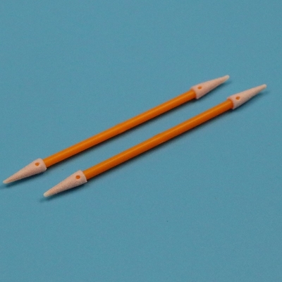 Lint Free Orange Stick Double Ended Spiked Sponge Swab detalhado de espuma de sala limpa