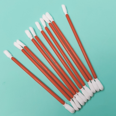 Lint Free Double Twisted Head Cleanroom Microfibra Swab detalhada Limpeza de carro Swab de poliéster