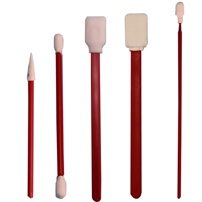Kit de cotonetes de detalhamento de espuma PP vermelha sem fiapos para limpeza de carros com microfibra para limpeza de precisão