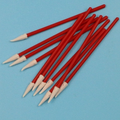 Kit de cotonetes de detalhamento de espuma PP vermelha sem fiapos para limpeza de carros com microfibra para limpeza de precisão