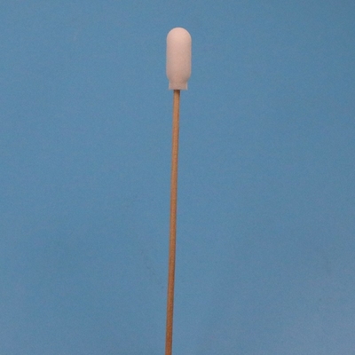 TX720 Aplicador de cotonete com haste de madeira biodegradável, cobertura de espuma médica e ponta de algodão