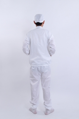 Conjunto Uniforme Gola Alta Anti-Estático Perfeito para Profissionais de Eletrônica e Farmacêutica em Ambientes Controlados