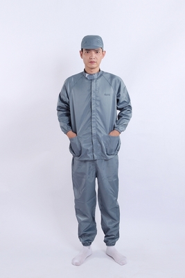 Conjunto Uniforme Gola Alta Anti-Estático Perfeito para Profissionais de Eletrônica e Farmacêutica em Ambientes Controlados