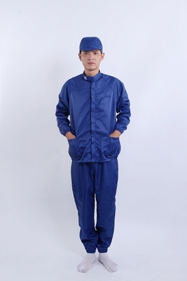 Conjunto Uniforme Gola Alta Anti-Estático Perfeito para Profissionais de Eletrônica e Farmacêutica em Ambientes Controlados
