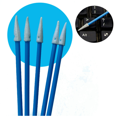 TX750 Ultra Low Lint Mini Pointed Cleanroom Sponge Swab detalhado ESD Swab de espuma para limpeza de precisão