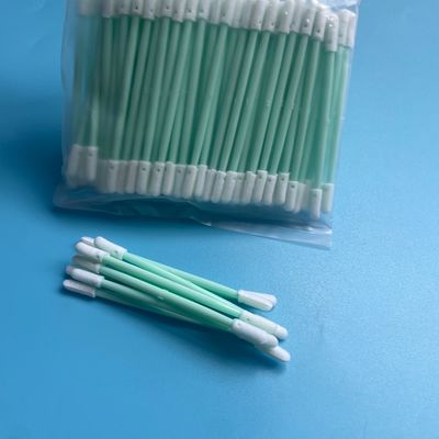 72mm Swab de espuma de duas extremidades - 3.8x3.4mm pequena ponta - para PCB Pads Solder, pinos de conector e resíduo de chip - 100pcs
