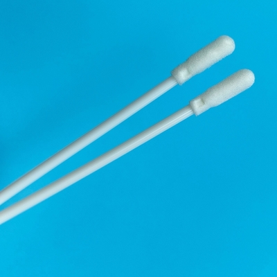 Haste de PP de 8cm com ponta de espuma estéril com tubo para amostragem ambiental de superfícies para laboratório