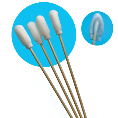 720 Cobertura de espuma biodegradável de madeira de algodão Swabs aplicadores de limpeza de precisão Swabs para laboratórios