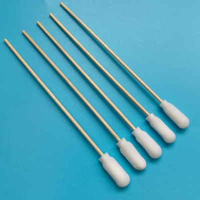 720 Cobertura de espuma biodegradável de madeira de algodão Swabs aplicadores de limpeza de precisão Swabs para laboratórios