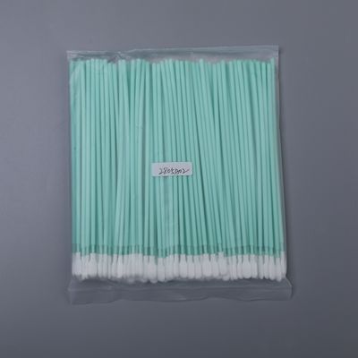 TX761 Swab de poliéster de sala limpa com ponta livre de lingotes e alça de PP durável para limpeza de PCB e lentes ópticas 6.6 polegadas 100pcs