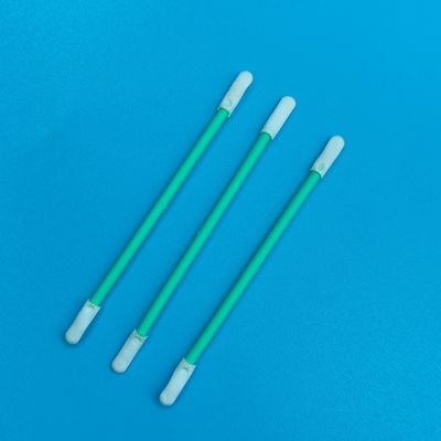 TX758 Lint Free Double Ended ESD Polyester Swab Precision Cleanroom Swab detalhado para remoção de poeira