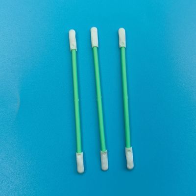 TX758 Lint Free Double Ended ESD Polyester Swab Precision Cleanroom Swab detalhado para remoção de poeira