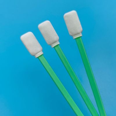 TX714 Lint Free Flat Square ESD Swab de poliéster de limpeza de superfície de sala limpa Swab com cabeças duplas