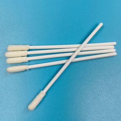 Cotonete de amostragem de superfície com ponta de espuma redonda de 8cm PP para coleta de amostras de controle ambiental para alimentos