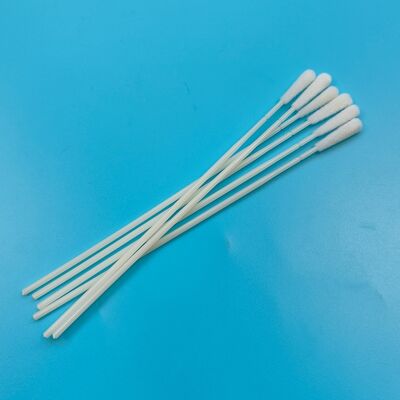 146 mm ABS descartável Stick Flocked Nylon Surface Sampling Swab Flu Test Swab Coleção de amostras orais Swab estéril
