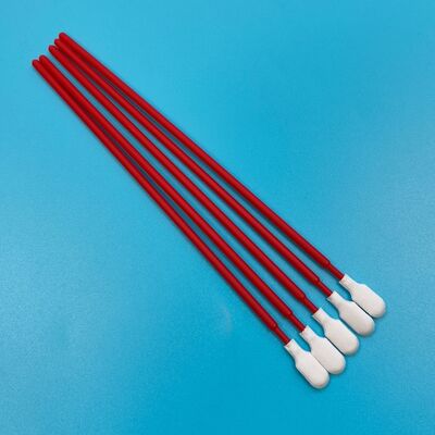 761 Lint Free Red Handle Swab de microfibra limpeza de automóveis Swab detalhado Sala limpa Swab de poliéster para limpeza de semicondutores