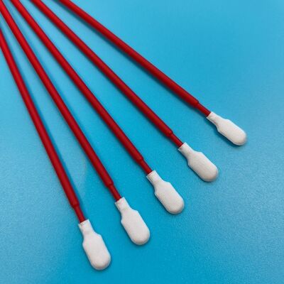 761 Lint Free Red Handle Swab de microfibra limpeza de automóveis Swab detalhado Sala limpa Swab de poliéster para limpeza de semicondutores