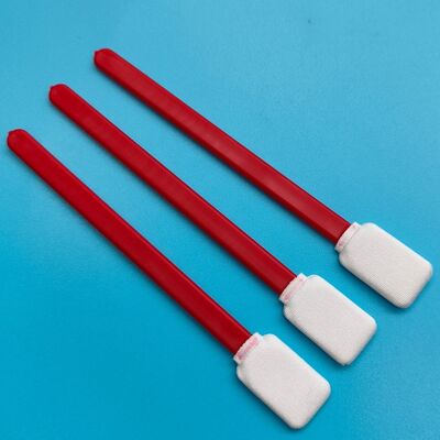 714 Lint Free Red Handle Car Cleaning Swab detalhado Swab de microfibra Swab de sala limpa Swab de poliéster para limpeza de superfícies