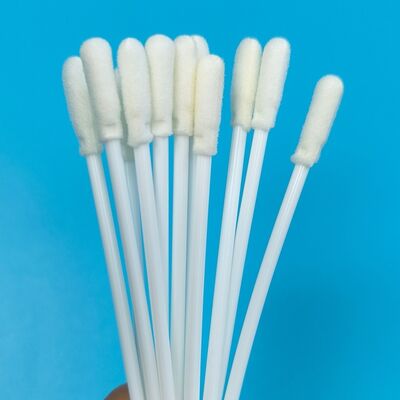 8cm Banho de espuma estéril de bastão de PP branco Swab de superfície de amostragem Swab oral Swab Coleção de amostras Swab com embalagem individual