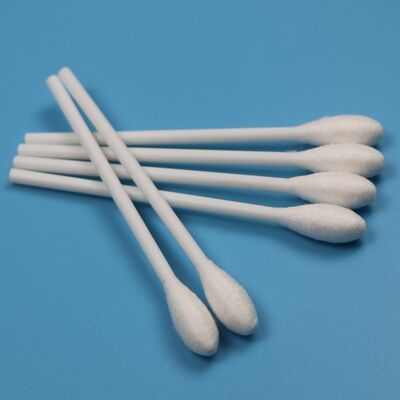 100mm PP rígido Bastão cabeça redonda grande algodão Bud Medical Qtips algodão Swab aplicador para laboratório