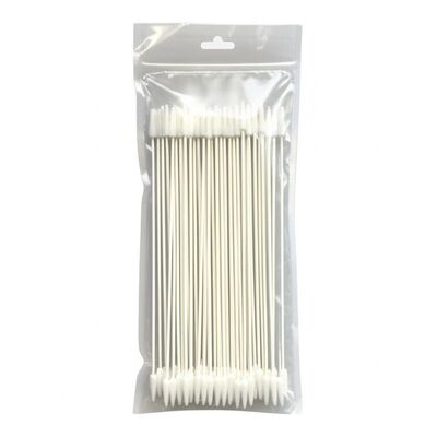 Cotonetes de limpeza para impressoras DTF com cabeça de esponja de espuma quadrada de 23 cm de comprimento extra, 50 cotonetes por embalagem