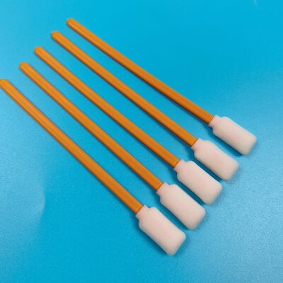 712A Lint Free Orange Stick Sponge Detailing Swab Cleanroom Swab Rectangular Foam Swab for Printer Cleaning