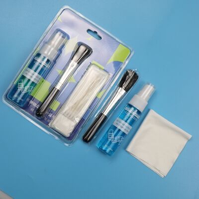 4 em 1 Limpador de tela portátil Lentes de limpeza de microfibra Limpezas de escova macia Kit de limpeza de tela Kit de limpeza de lentes Kit de limpeza de laptop Kit de limpeza