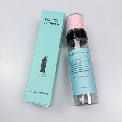 Spray limpador de tela com lenços de microfibra - seguro para lentes e eletrônicos em tamanhos 30/60/80/100/120mL