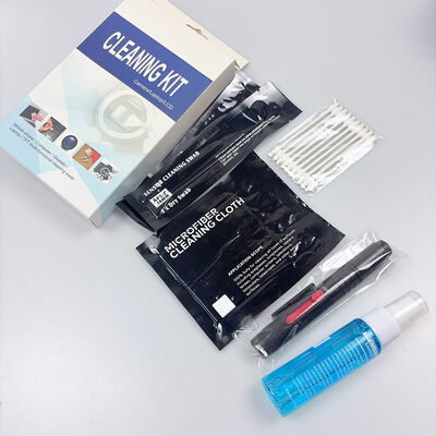 Kit de limpeza profissional 5 em 1 para lentes de câmera e sensor – alta capacidade de limpeza com micro cotonetes, pano, líquido e cotonete de sensor