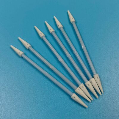 Mini cotonete de esponja sem fiapos, cabo azul de 3.6mm para limpeza de carro, cotonete de espuma esd para limpeza de precisão para sala limpa